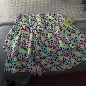 Neon Leopard Print Skirt